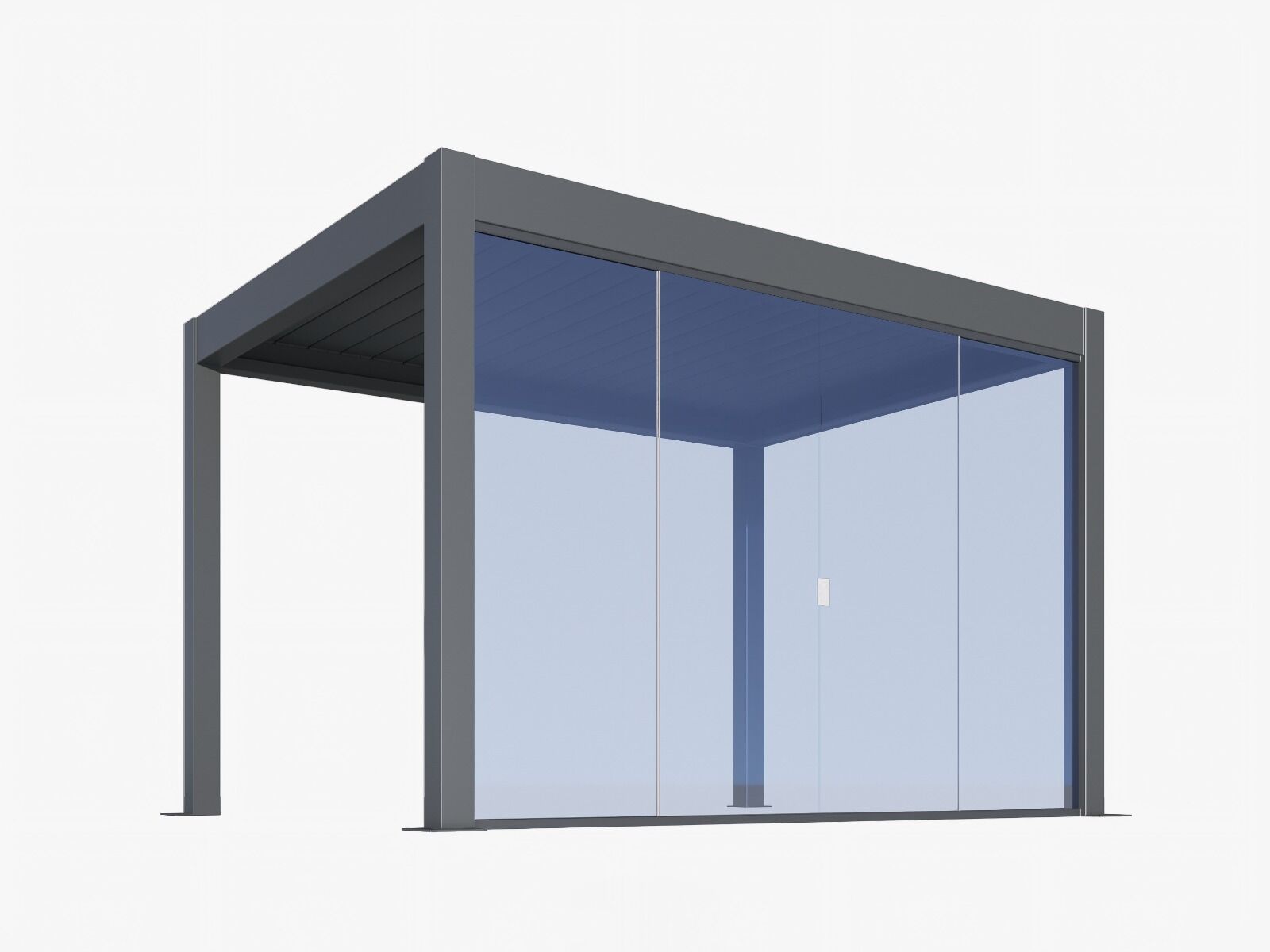 Pergolaris Glasschiebetür Rahmenlos